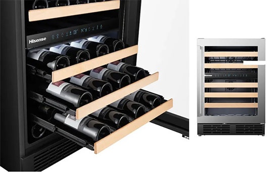   Hisense HWD46029SS Dual-Zone Wine Cooler