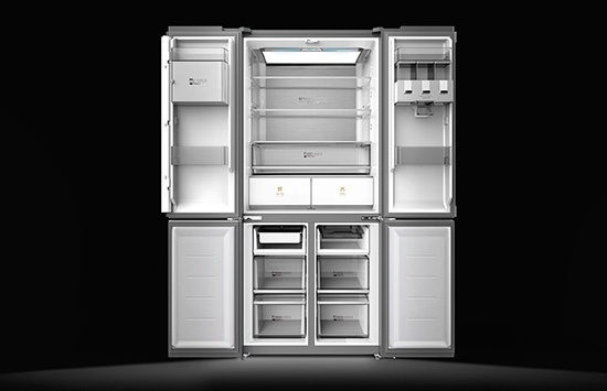 Четырёхдверный холодильник Midea 535 Microcrystalline