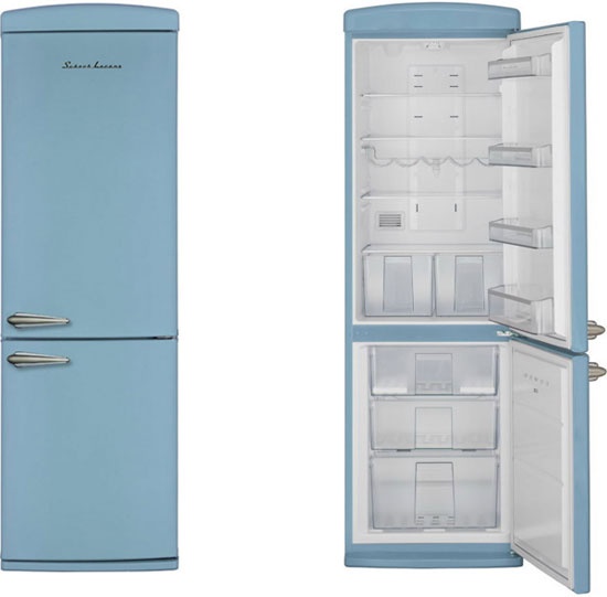 Двухкамерный холодильник Schaub Lorenz SLUS 335 U2 небесно-голубой