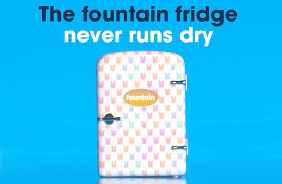 Fountain Hard Seltzer выпустила холодильник Fountain NFT