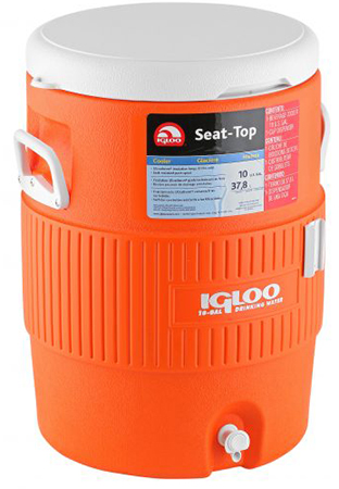 - Igloo 10 Gallon Seat Top Orange